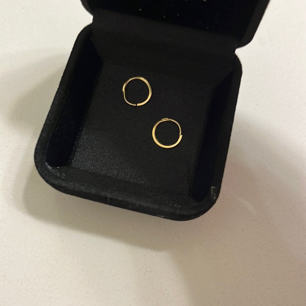 18k gold hoops